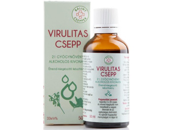 Bálint Virulitas csepp 50ml - Bodorrózsa tartalommal - Cistus Incanus