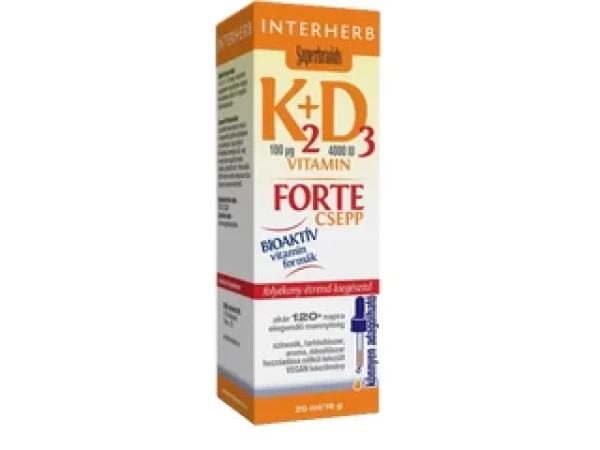 Interherb K2+D3-vitamin FORTE csepp 20 ml