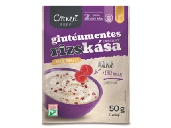 Cornexi Free Glutén- és laktózmentes, málnás rizskása chia maggal 50 g