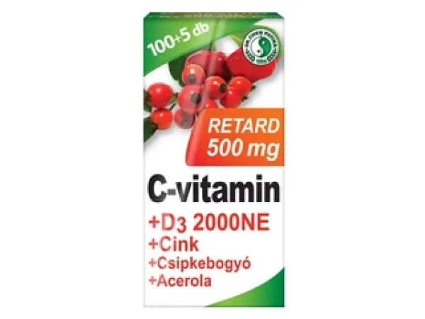 Dr. Chen C-vitamin 500mg Retard+D3+Acerola 105db