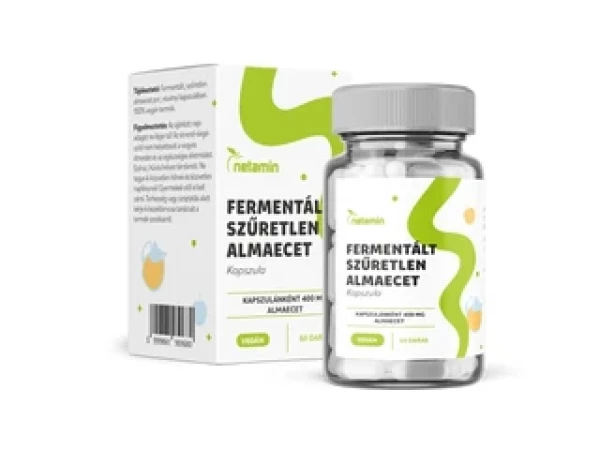 Netamin Fermentált Szűretlen Almaecet kapszula 400 mg 60 db