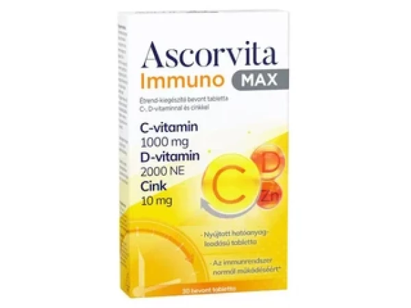 Ascorvita Immuno Max Étrend-kiegészítő tabletta 60 db