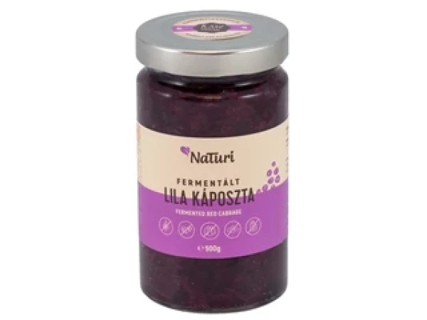 NaTuri Fermentált Lila Káposzta - Nagy 500g (2024.10.31)