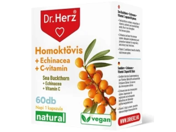 Dr Herz Homoktövis+Echinacea+ C-vitamin 60 db