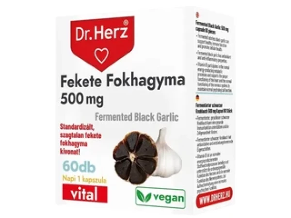 Dr.Herz Fekete Fokhagyma 500 mg kapszula 60 db