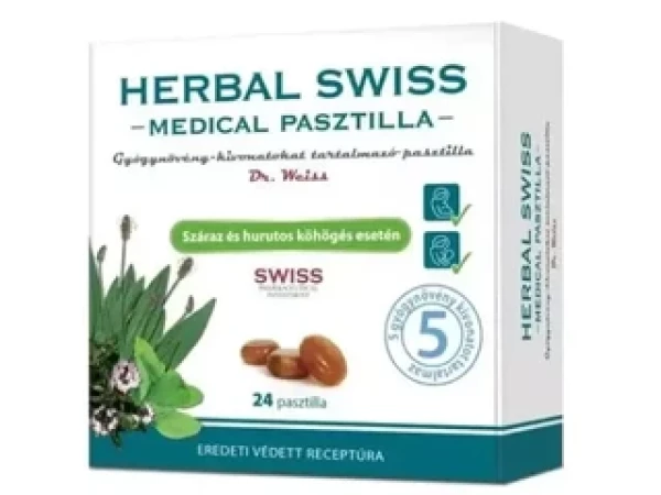 Herbal Swiss Medical pasztilla 24 db