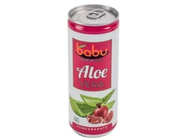 Babu Aloe Vera szénsavmentes ital Gránátalma 240 ml