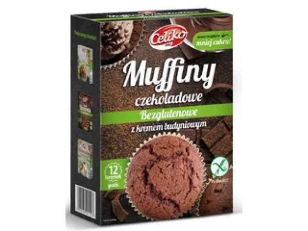 Celiko Gluténmentes Muffin lsztkeverék Étcsokoládédarabokkal és pudinggal 310g (2024.11.30)