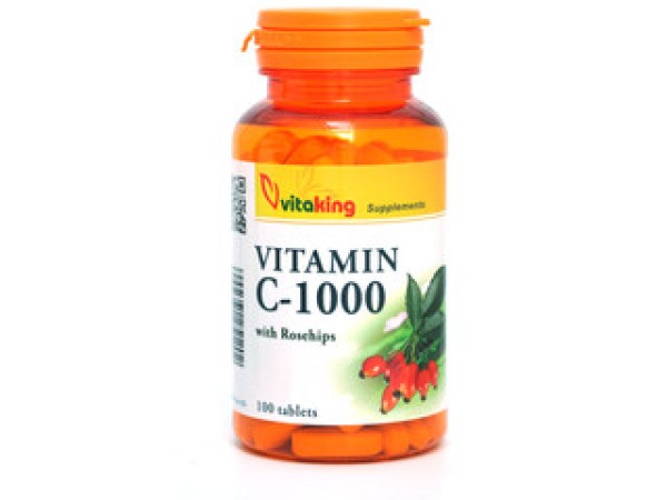 Vitaking C-vitamin 1000 mg Csipkebogyóval tabletta 100 db (2025.01.21)