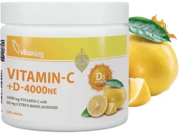 Vitaking C-1000 D-4000 vitamin 200 db