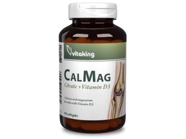 Vitaking CalMag citrát + D3-vitamin gélkapszula 90 db (2025.01.15)