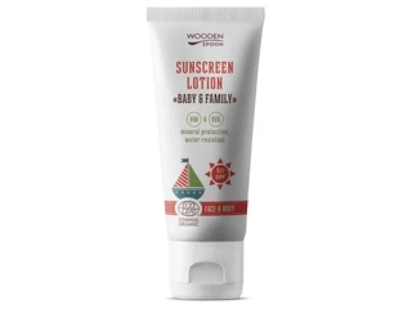 Wooden Spoon Bio naptej és testápoló SPF 50 100ml