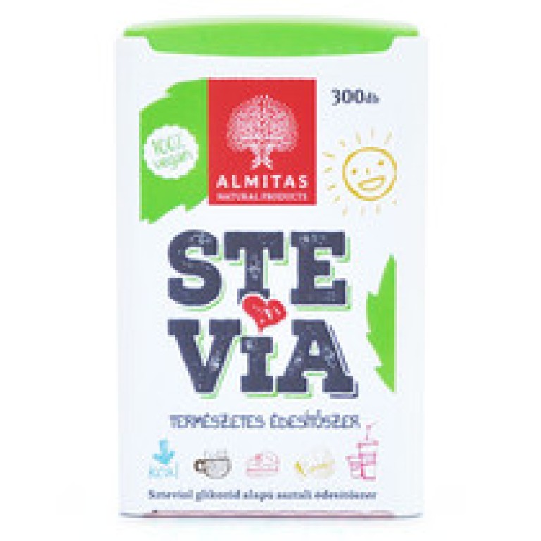 Stevia tabletta 300 db - Almitas