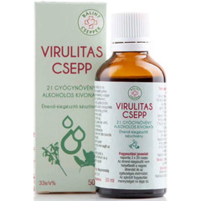 Bálint Virulitas csepp 50ml - Bodorrózsa tartalommal - Cistus Incanus