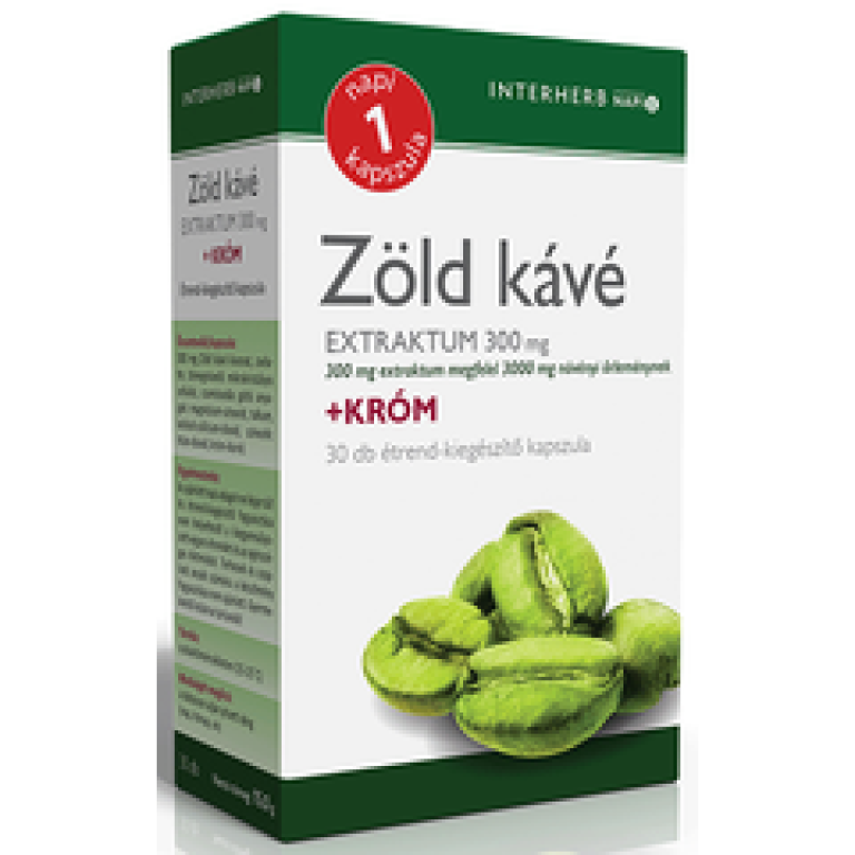 Interherb NAPI1 Zöld kávé Extraktum 300 mg 30 db