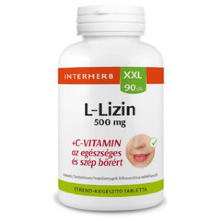 Interherb XXL 90 db L-lizin 500 mg+C-vitamin kapszula (2025.01.31)