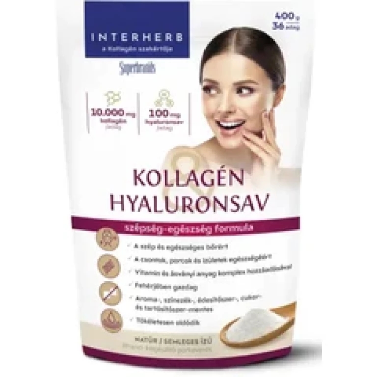 Interherb Kollagén&Hyaluronsav italpor Natúr 400 g