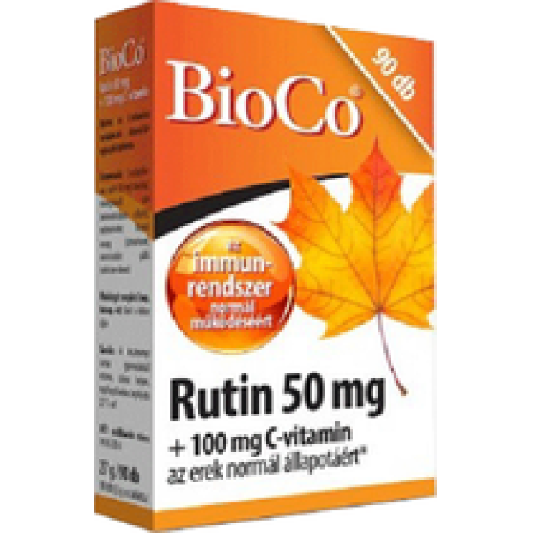 BioCo Rutin 50 mg + C-vitamin 100 mg tabletta 90 db
