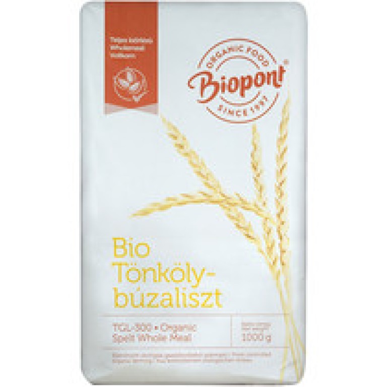 Biopont BIO Tönkölybúzaliszt teljes kiőrlésű (TGL 300) 1 kg