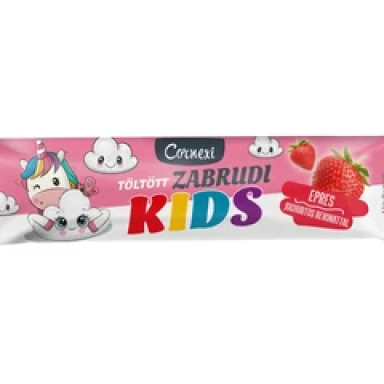 Cornexi KIDS Töltött zabrudi (Vaníliaízű, epres töltelékkel) 30g