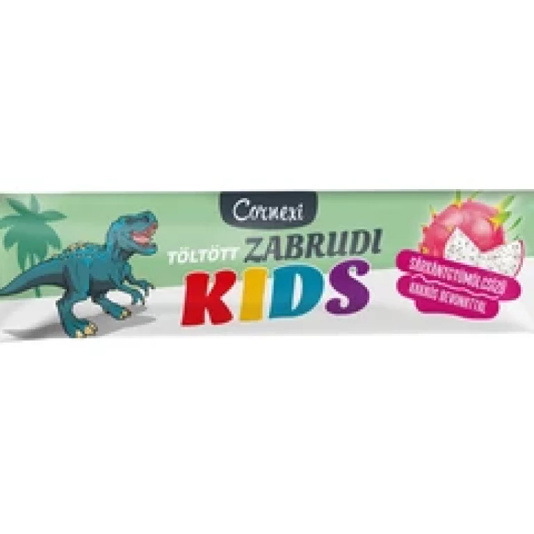 Cornexi KIDS Töltött zabrudi (Sárkánygyümölcs ízű, málnás töltelékkel) 30g