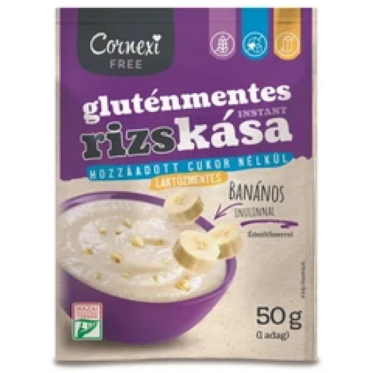 Cornexi Free Glutén- és laktózmentes banános rizskása 50 g