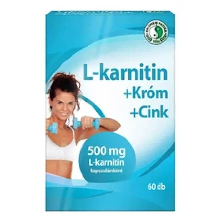 Dr. Chen L-karnitin 500mg+Króm+Cink kapszula 60db