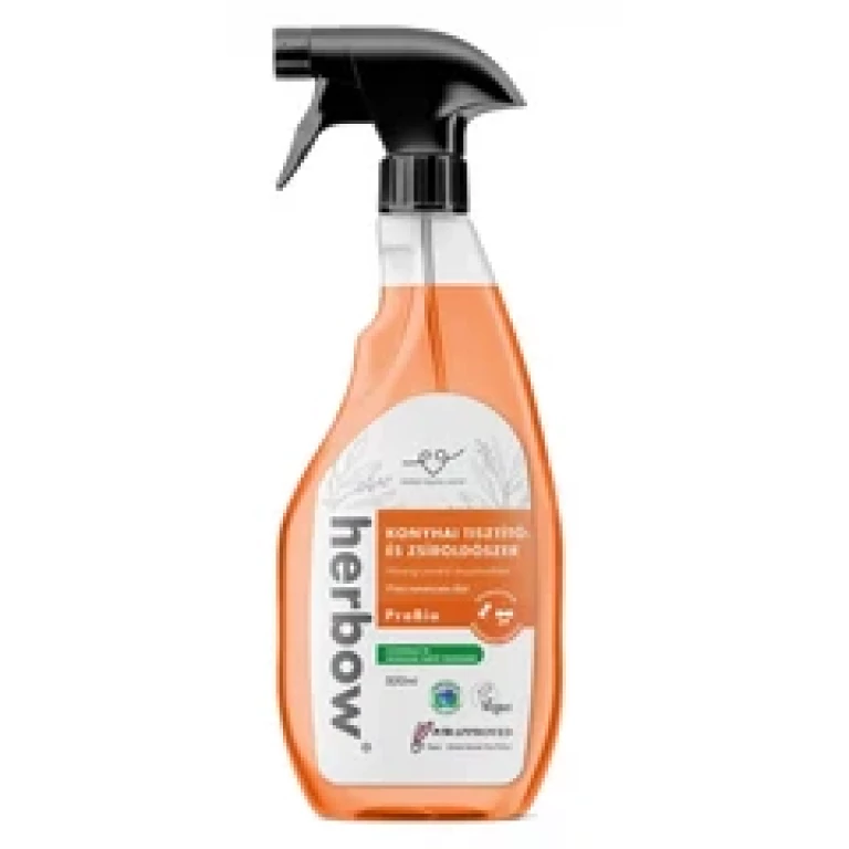 Herbow Konyhai tisztító és zsíroldó Probiotikus Spray & Rinse Friss narancsos ilattal 500 ml