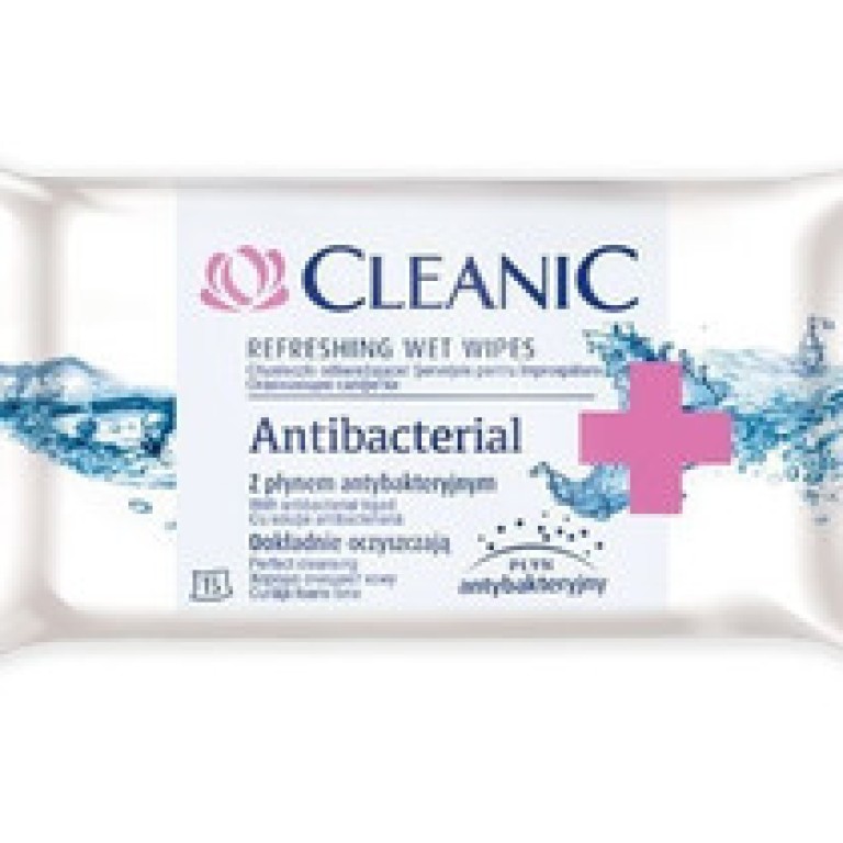 CLEANIC Antibakteriális törlőkendő 15 db