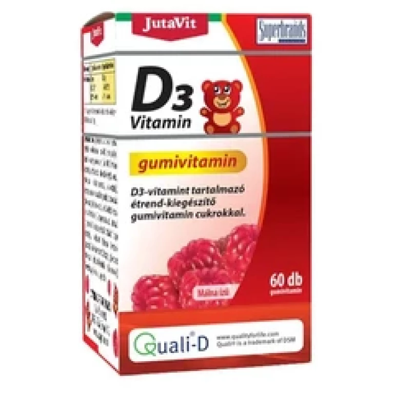 Jutavit D3-vitamin gumivitamin 60 db