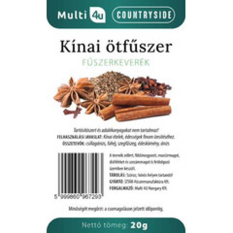 Multi 4U Countryside Kínai ötfűszer keverék 20g (2024.12.30)