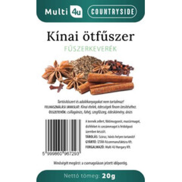 Multi 4U Countryside Kínai ötfűszer keverék 20g (2025.03.30)