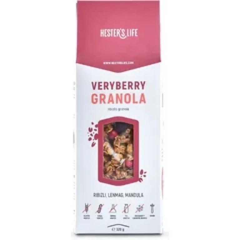 Hesters Life Veryberry granola 320g - ribizlis