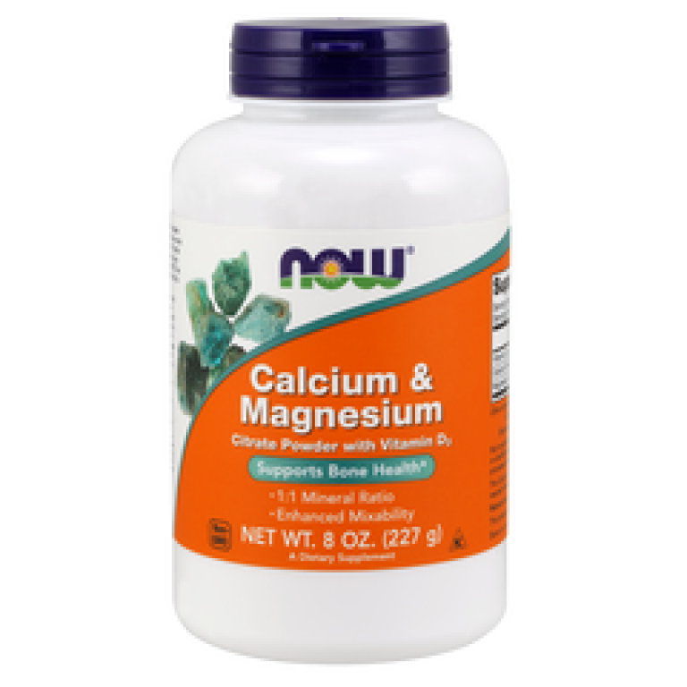 Now Foods Kalcium és Magnézium por 227g