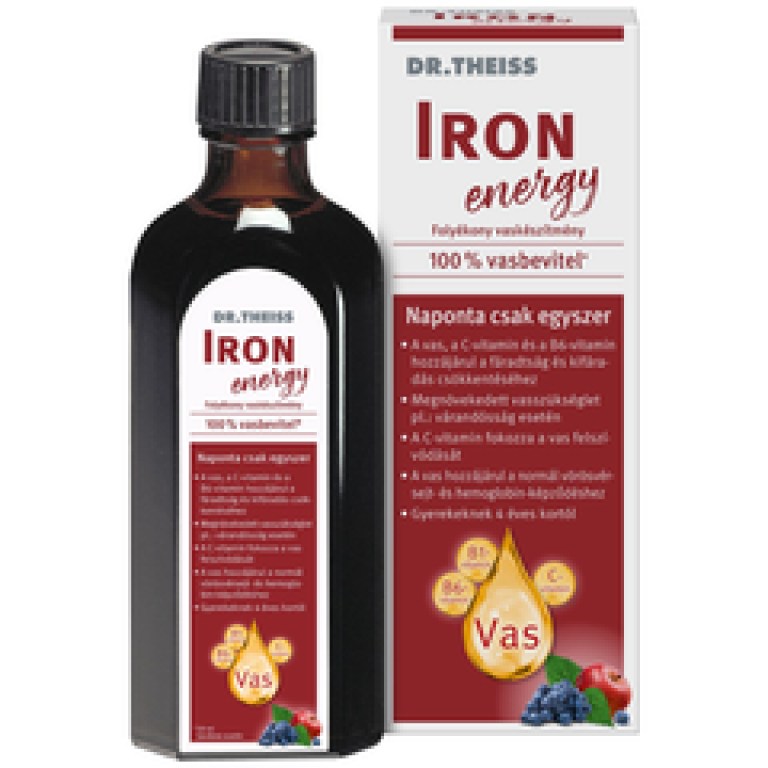 Dr. Theiss IRON energy 500ml Folyékony étrend-kiegészítő