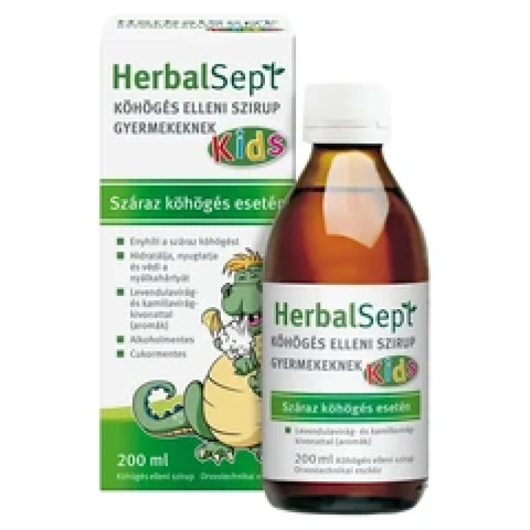 Dr. Theiss HerbalSept Köhögés elleni szirup gyermekeknek 200 ml