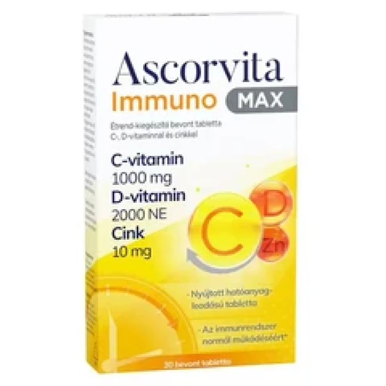 Ascorvita Immuno Max Étrend-kiegészítő tabletta 60 db