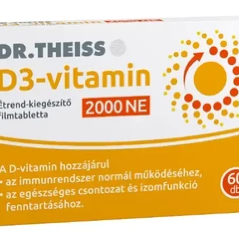 Dr. Theiss D3-vitamin filmtabletta 2000 NE 60db (2024.06.30)