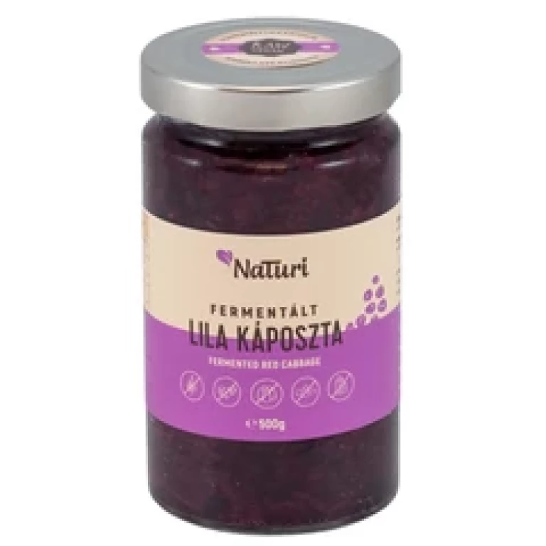 NaTuri Fermentált Lila Káposzta - Nagy 500g (2024.10.31)