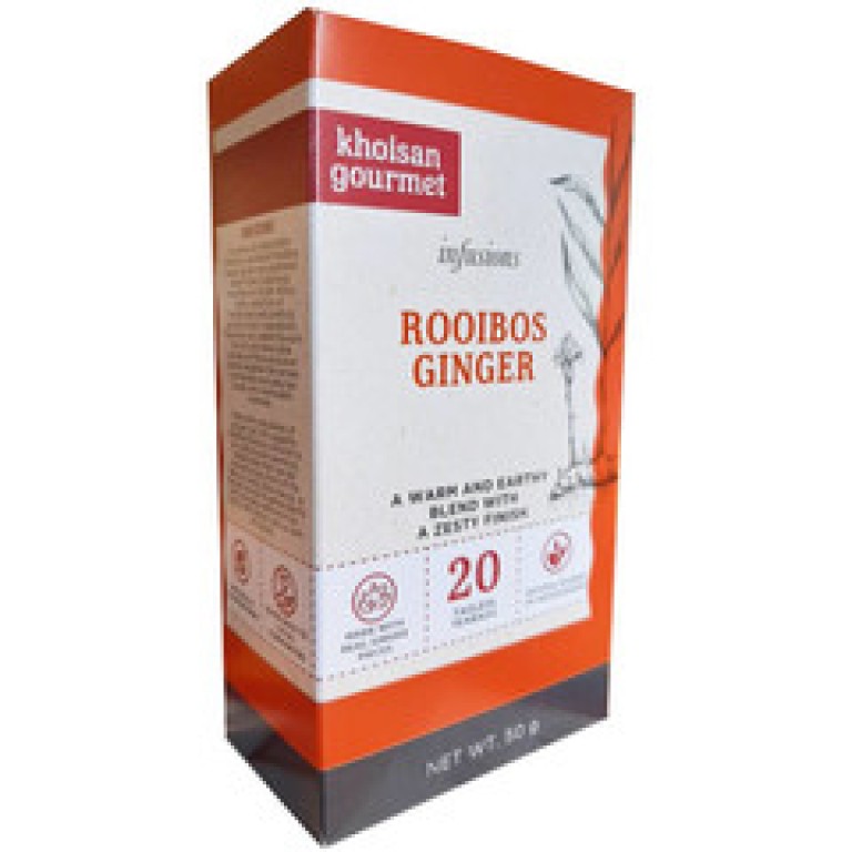 Khoisan Gourmet Rooibos Gyömbér tea 20x2,5g