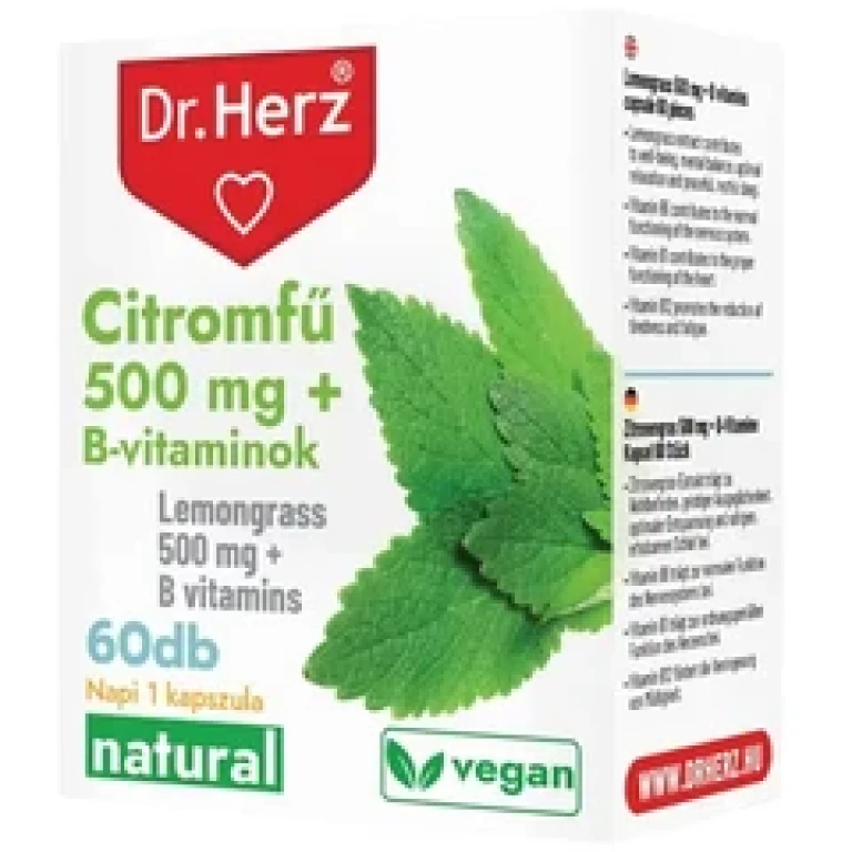 Dr. Herz Citromfű 500 mg + B vitamin 60 db