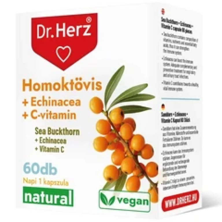 Dr Herz Homoktövis+Echinacea+ C-vitamin 60 db