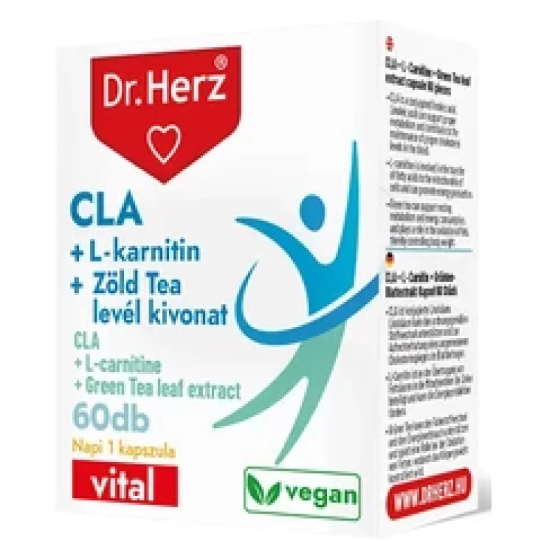 Dr. Herz CLA + L-karnitin + Zöld tea levél kivonat 60 db kapszula