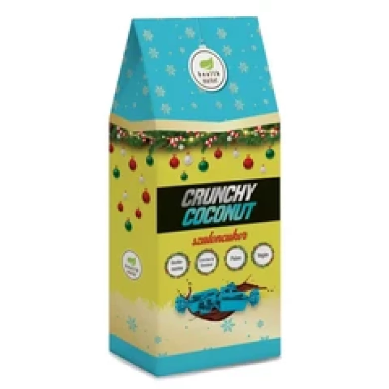 Health Market Crunchy coconut 250 g szaloncukor fehércsokoládéval mártva