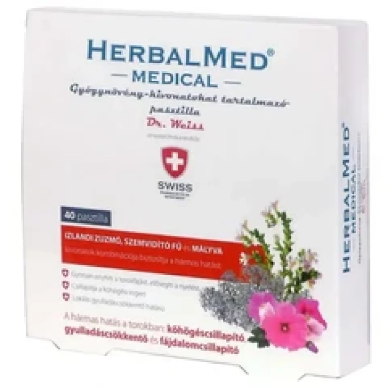 HERBALMED Medical pasztilla 40 db