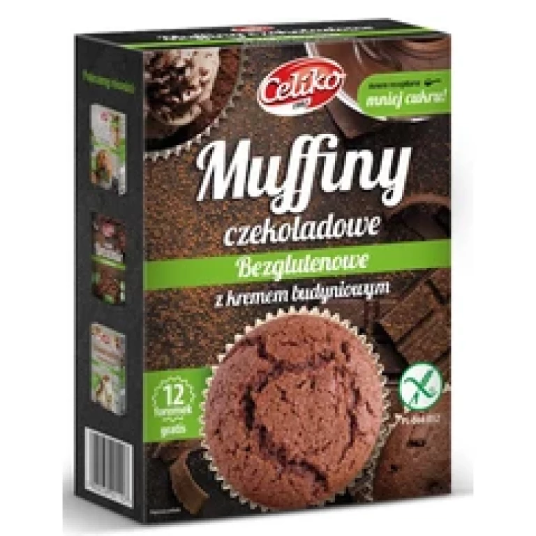 Celiko Gluténmentes Muffin lsztkeverék Étcsokoládédarabokkal és pudinggal 310g (2024.11.30)