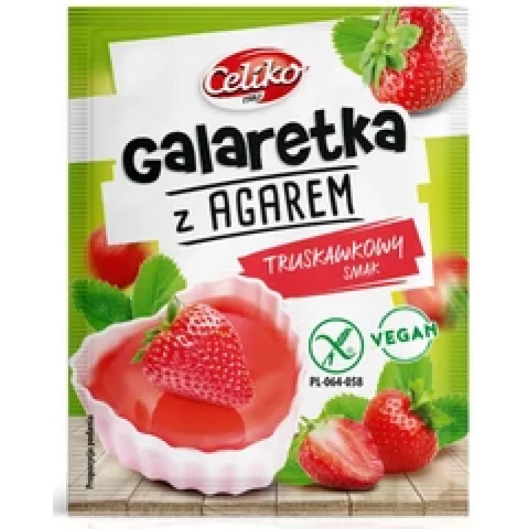 Celiko Gluténmentes tortazselé Agar-Agarral Eper ízű 45g (2024.09.30)