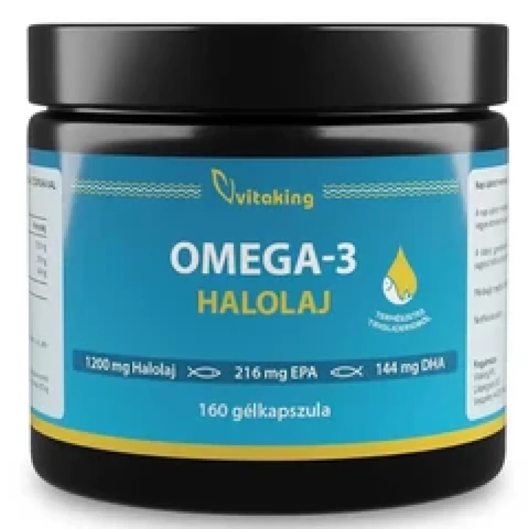 Vitaking Triglicerid halolaj Omega-3 1200mg 160db