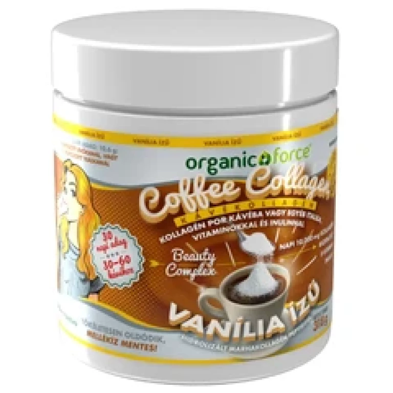 Organic Force Coffee Collagen - Kávékollagén (Vanília ízű) 318 g