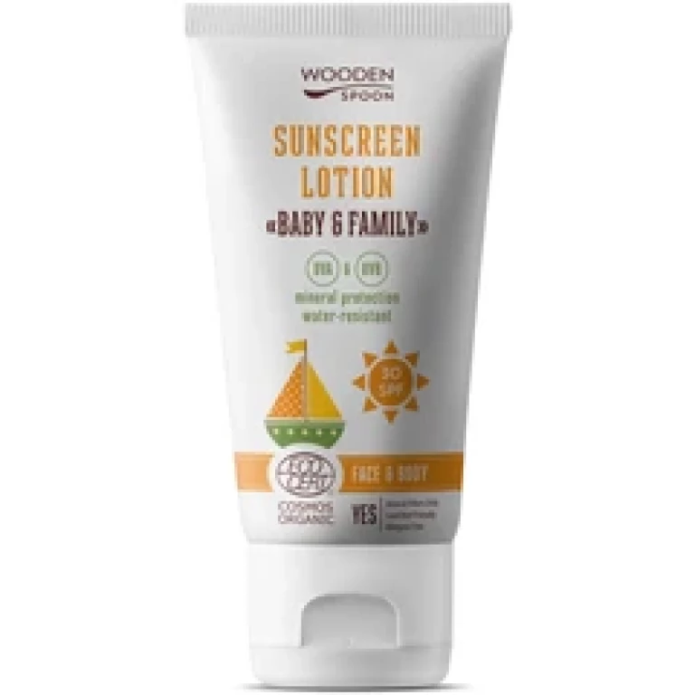 Wooden Spoon Bio naptej és testápoló SPF 30 150ml